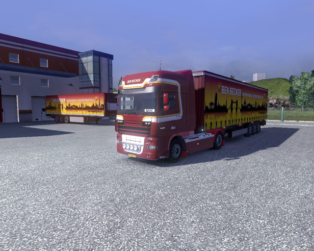 ets2 Daf XF 105 + trailer nieuwe stijl Ben Becker  prive skin ets2