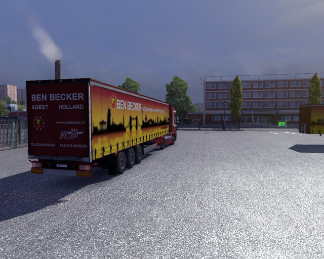 ets2 Daf XF 105 + trailer nieuwe stijl Ben Becker  prive skin ets2