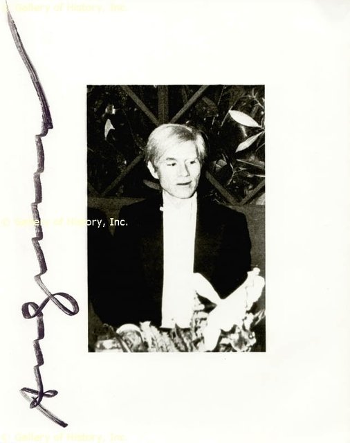156798 Andy Warhol (Gold Thinker) Signature's..."EVIDENCE RESEARCH WEBSITE" Viewing Only