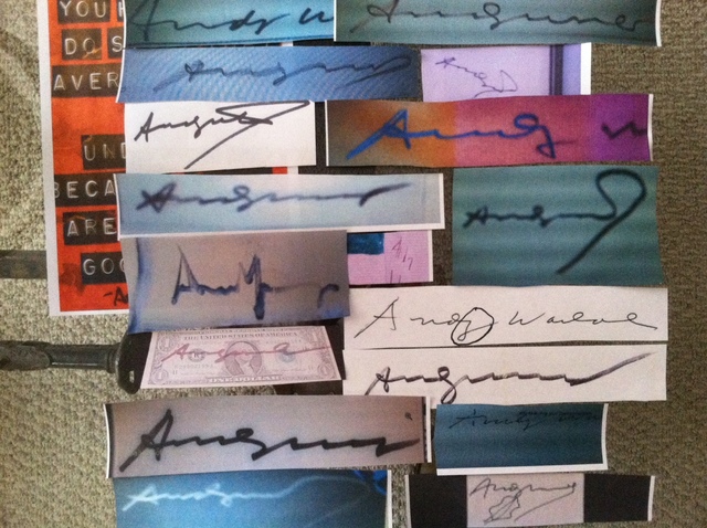 Andy-Warhol-Signature--Comparison's Andy Warhol (Gold Thinker) Signature's..."EVIDENCE RESEARCH WEBSITE" Viewing Only