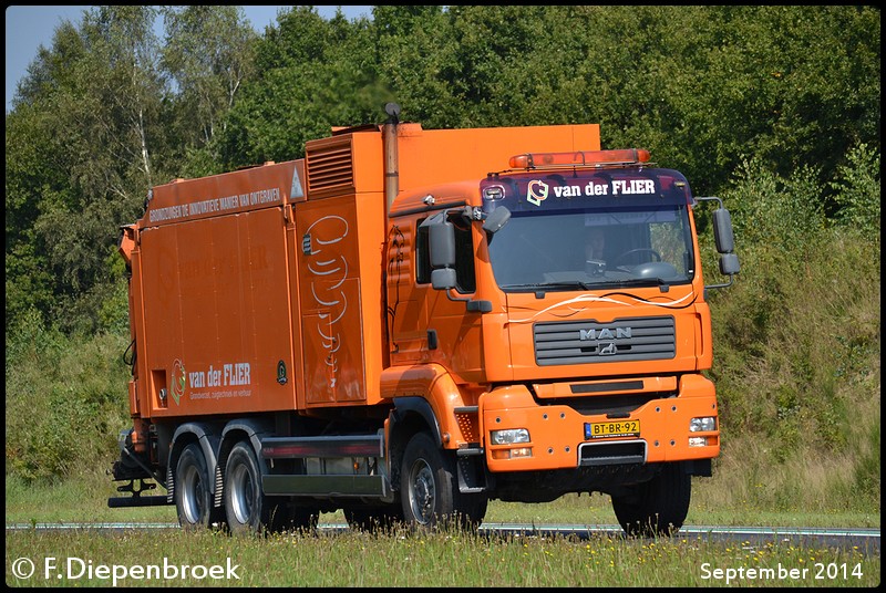 BT-BR-92 MAN TGA van der Flier - Winschoten-Border - Rijdende auto's