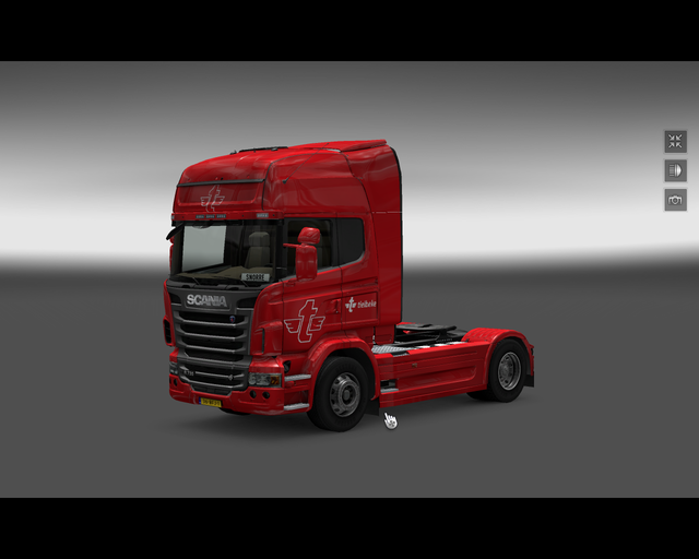 ets2 Scania R2009 Tielbeke Transport Zwolle Lemele prive skin ets2