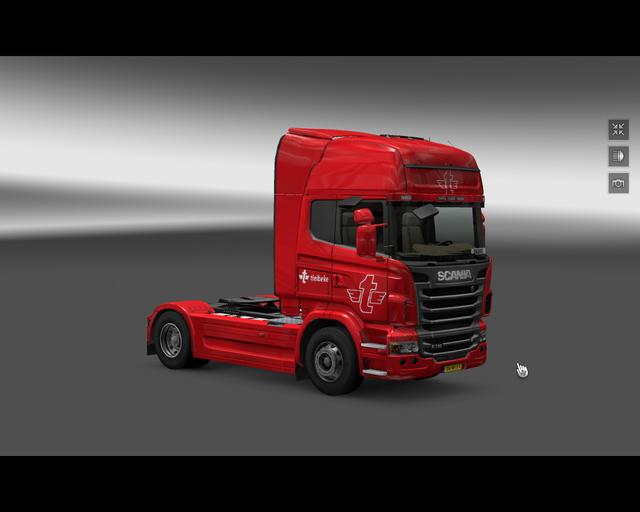 ets2 Scania R2009 Tielbeke Transport Zwolle Lemele prive skin ets2