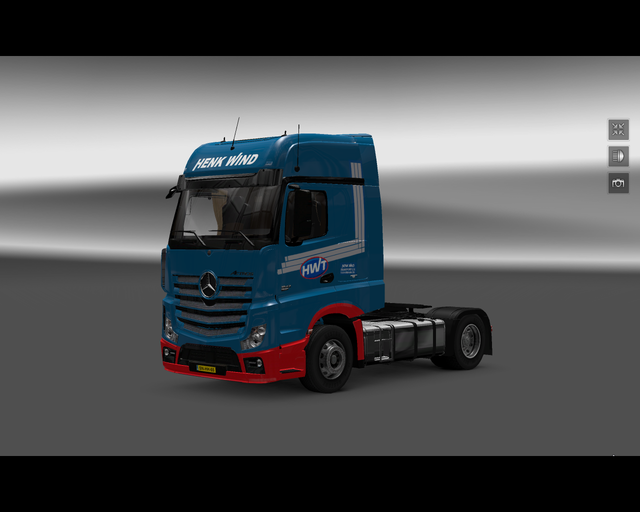 ets2 Mercedes Actros MP4 Henk Wind Transport Musse prive skin ets2