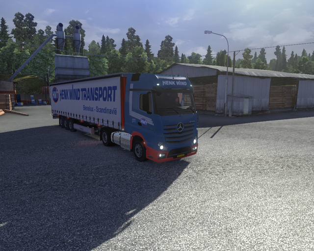 ets2 Mercedes Actros MP4 + Profiliner Henk Wind Tr prive skin ets2