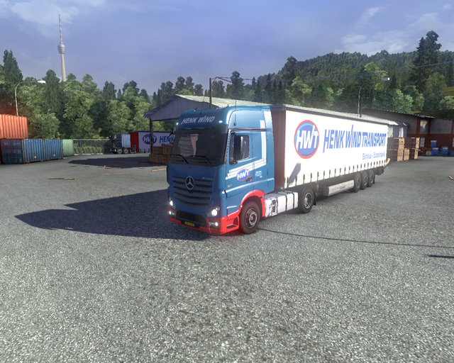 ets2 Mercedes Actros MP4 + Profiliner Henk Wind Tr prive skin ets2