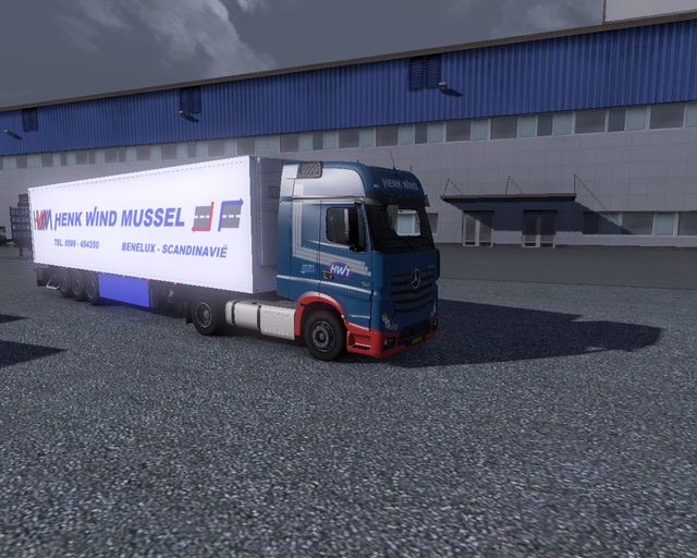 ets2 Mercedes Actros MP4 + Coolliner Henk Wind Tra prive skin ets2