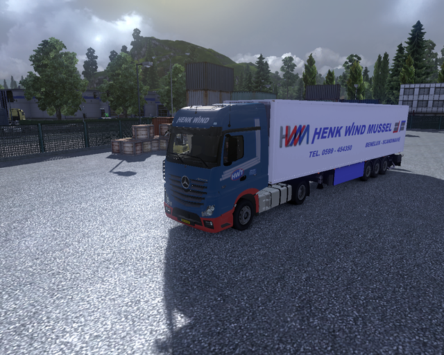 ets2 Mercedes Actros MP4 + Coolliner Henk Wind Tra prive skin ets2