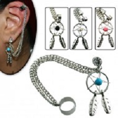 cuff dreamcatcher ES28 new arrival for wholesale jewelry