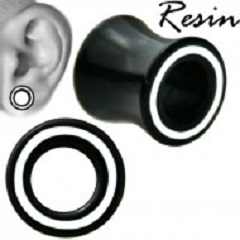double flare tunnel resin PR5-KW new arrival for wholesale jewelry