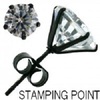 stud prong set circle stamp... - new arrival for wholesale j...