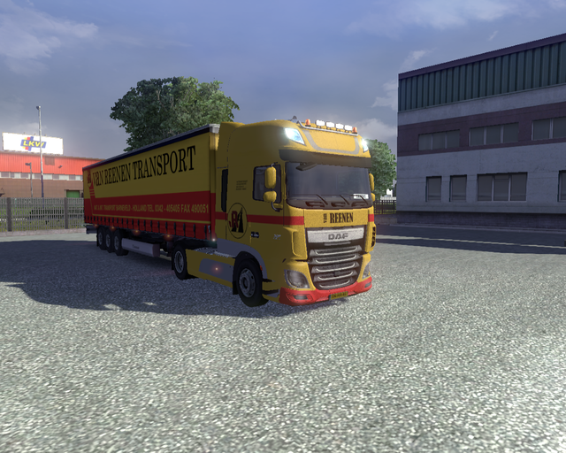 ets2 Daf Euro6 + Profiliner van Reenen Transport B prive skin ets2