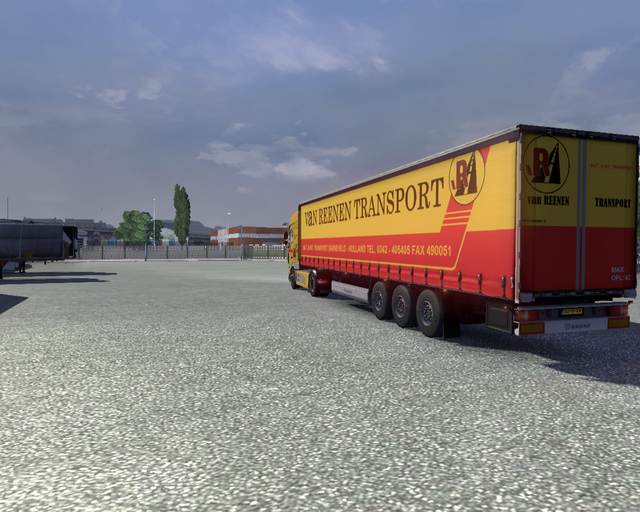 ets2 Daf Euro6 + Profiliner van Reenen Transport B prive skin ets2