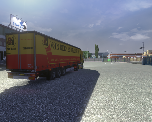 ets2 Daf Euro6 + Profiliner van Reenen Transport B prive skin ets2