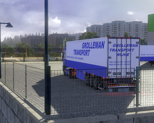 ets2 Volvo Fh + Coolliner Grolleman Transport Wijh prive skin ets2