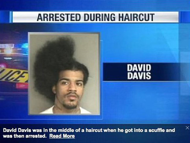 arrested-during-haircut Funny pictures