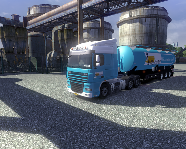 ets2 Daf XF105 6x4 + silo Trailer Suiker Unie 1 prive skin ets2