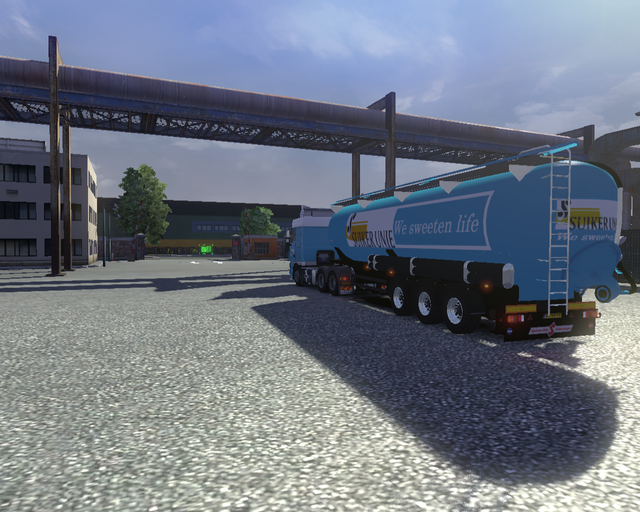 ets2 Daf XF105 6x4 + silo Trailer Suiker Unie 2 prive skin ets2