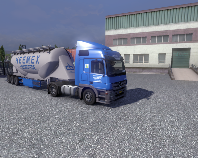 ets2 Mercedes Actros + Cementtrailer HEEMEX Heemst prive skin ets2