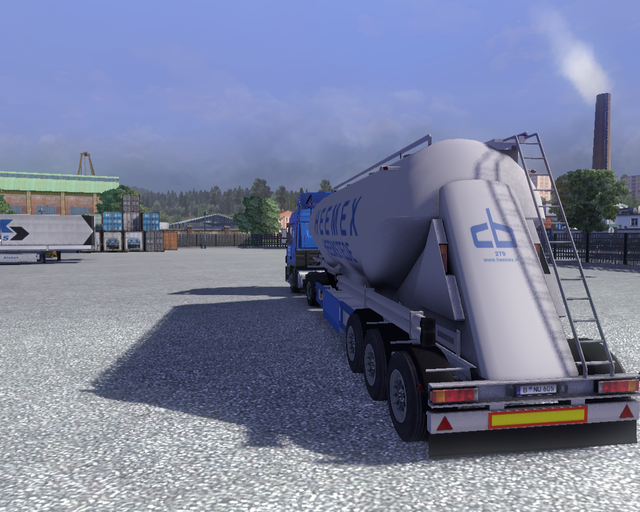 ets2 Mercedes Actros + Cementtrailer HEEMEX Heemst prive skin ets2