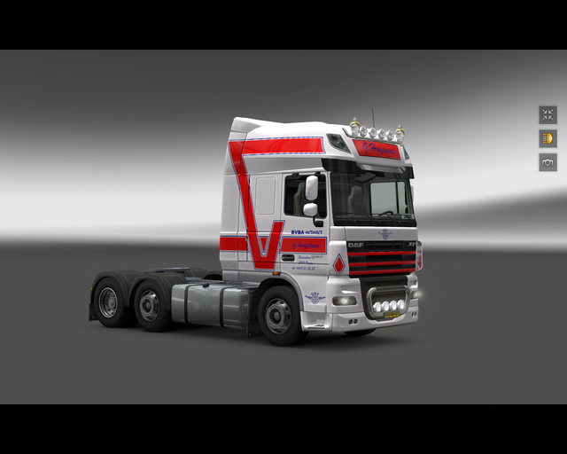 ets2 Daf Xf105 G Huyssen Puurs (B) 1 prive skin ets2