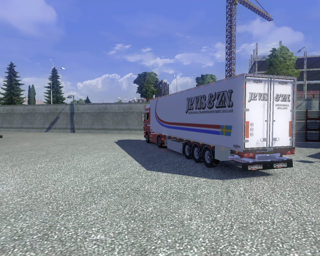 ets2 Scania R500 + Chereau met laadklep J.P prive skin ets2