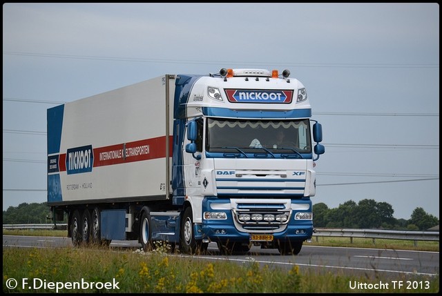 93-BBH-9 DAF XF 105 Nickoot-BorderMaker Uittoch TF 2013