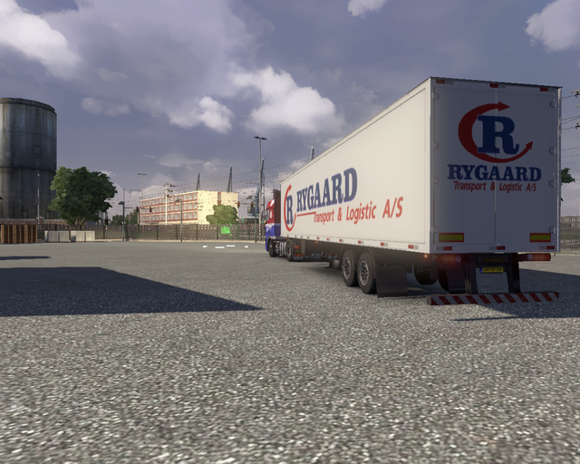 ets2 Daf XF 105 4x2 + 2 asser trailer Rygaard Gren prive skin ets2