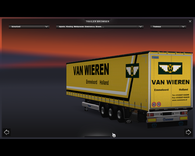 ets2 Krone Profiliner van Wieren Emmeloord 1 prive skin ets2