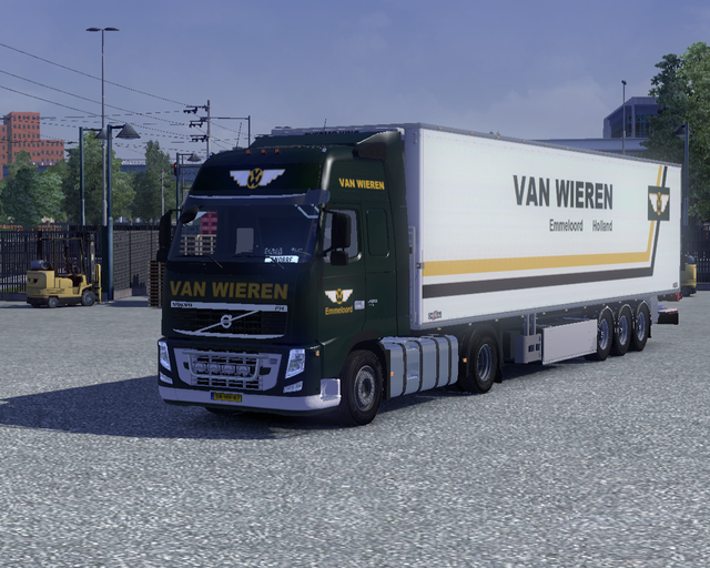 ets2 Volvo Fh16 4x2 + Chereau Cooler met Laadklep  prive skin ets2