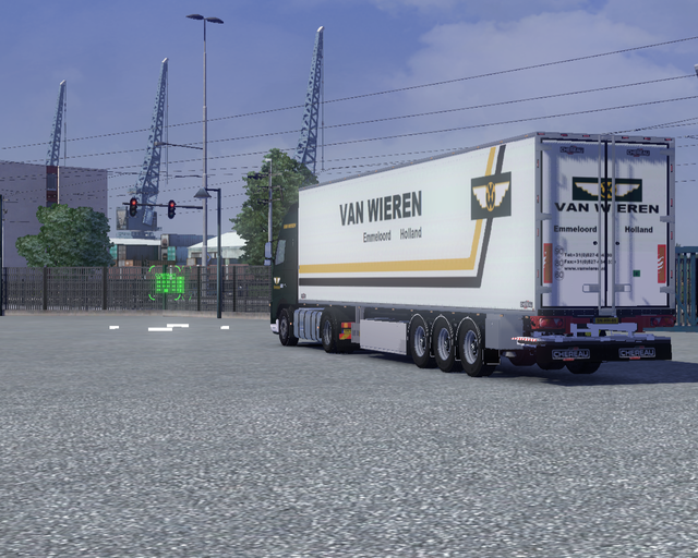 ets2 Volvo Fh16 4x2 + Chereau Cooler met Laadklep  prive skin ets2