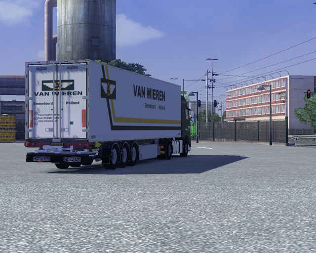 ets2 Volvo Fh16 4x2 + Chereau Cooler met Laadklep  prive skin ets2