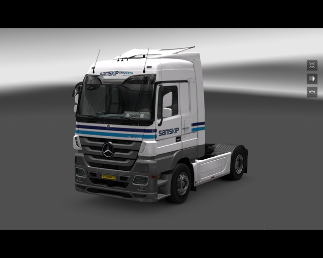 ets2 Mercedes Actros 4x2 SAMSKIP van Dieren multim prive skin ets2