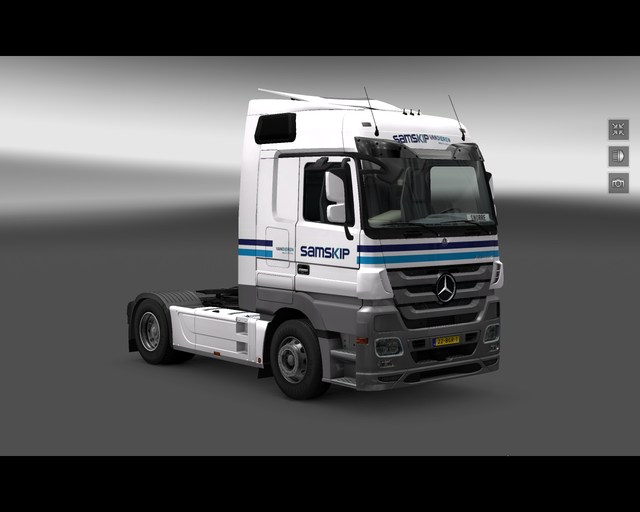 ets2 Mercedes Actros 4x2 SAMSKIP van Dieren multim prive skin ets2