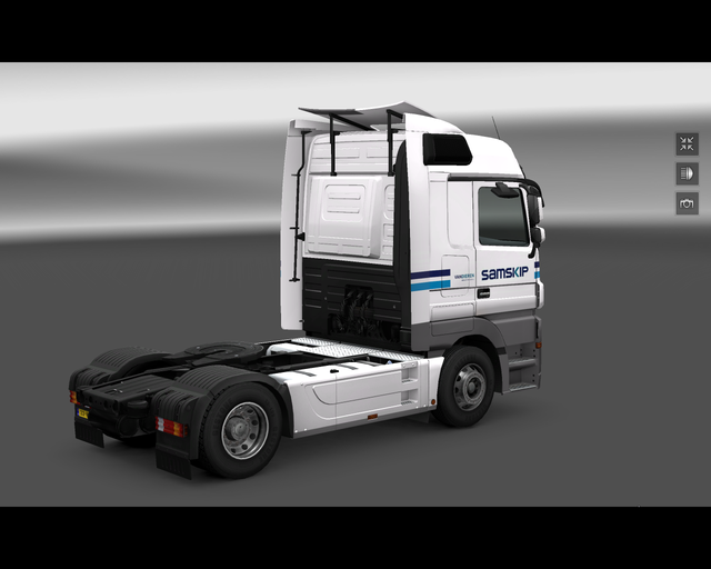 ets2 Mercedes Actros 4x2 SAMSKIP van Dieren multim prive skin ets2