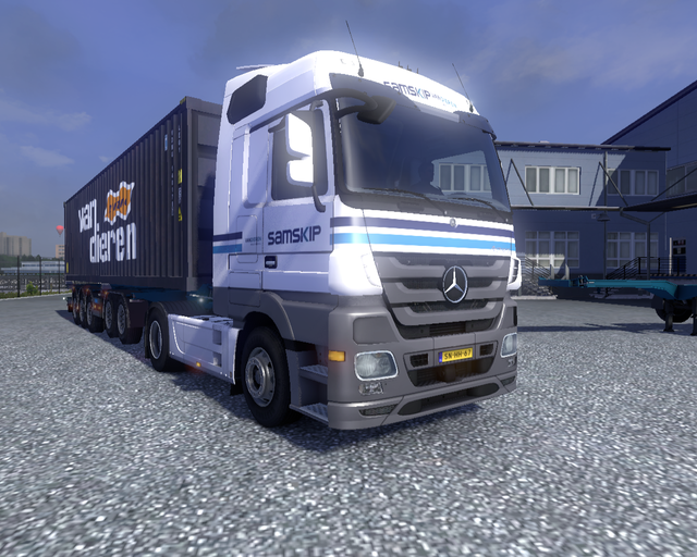 ets2 Mercedes Actros 4x2 + D-TEC 5 asser SAMSKIP v prive skin ets2