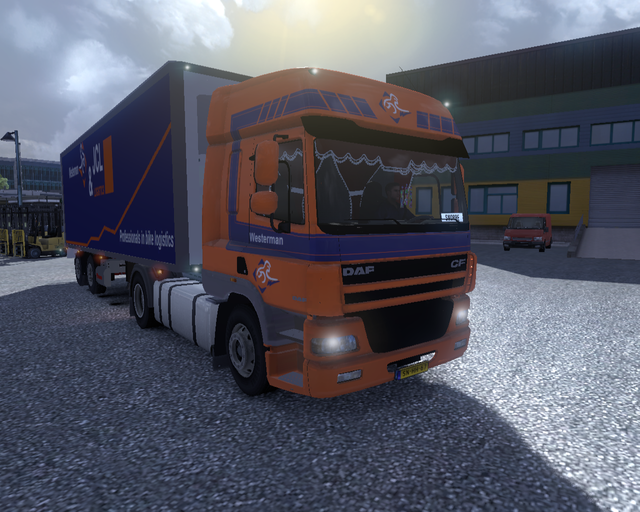 ets2 Daf CF + 2 asser citytrailer Westerman Nieuwl prive skin ets2