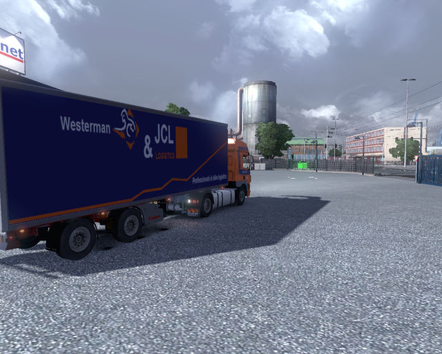 ets2 Daf CF + 2 asser citytrailer Westerman Nieuwl prive skin ets2