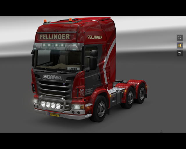 ets2 Scania R2009 6x2 Fellinger Int prive skin ets2