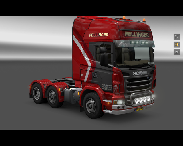 ets2 Scania R2009 6x2 Fellinger Int prive skin ets2