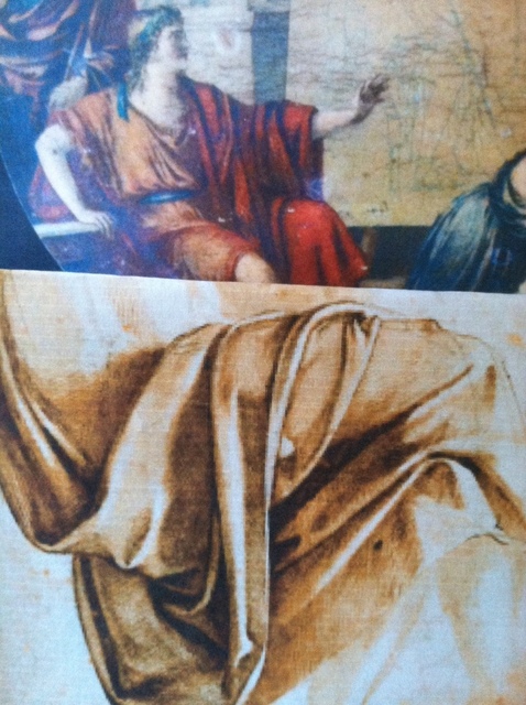 Drape-Foldng-Study LOST MASTERPIECE (Renaissance Painting Discovery) A Roman Court