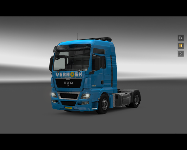 ets2 Man TGX Verhoek Transport Genemuiden prive skin ets2