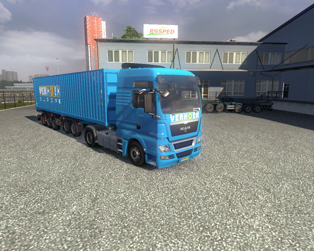 ets2 Man TGX + D-TEC 5 asser Verhoek Transport Gen prive skin ets2