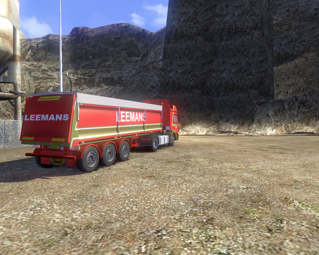 ets2 Man F2000 4x2 + kipper Leemans Transport Vrie prive skin ets2