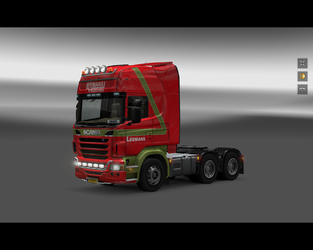 ets2 Scania R2009 6x4 Leemans Transport Vriezenvee prive skin ets2