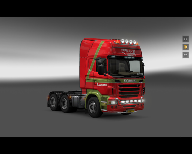 ets2 Scania R2009 6x4 Leemans Transport Vriezenvee prive skin ets2