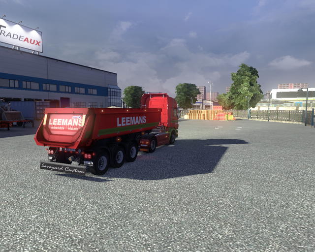 ets2 Scania R2009 4x2 + bodex Leemans transport Vr prive skin ets2