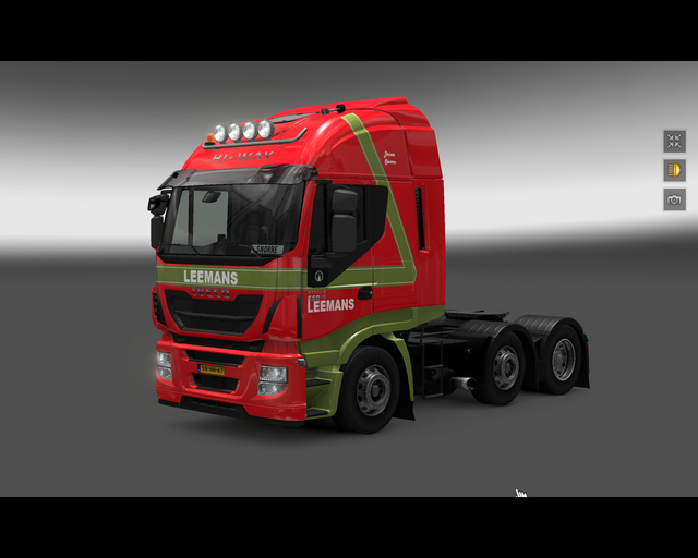 ets2 Iveco Hi-Way Leemans Transport Vriezenveen prive skin ets2