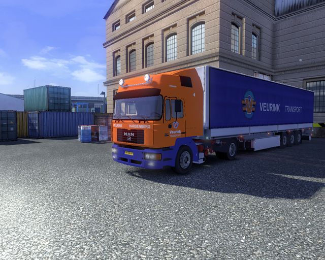 ets2 Man F2000 commander + trailer Veurink Transpo prive skin ets2