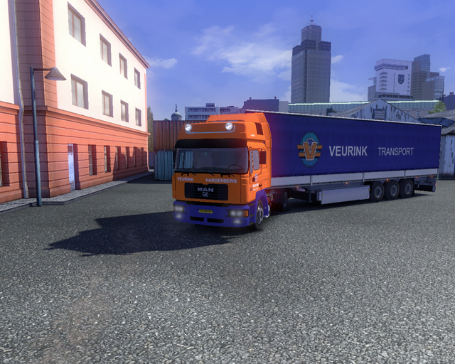 ets2 Man F2000 commander + trailer Veurink Transpo prive skin ets2